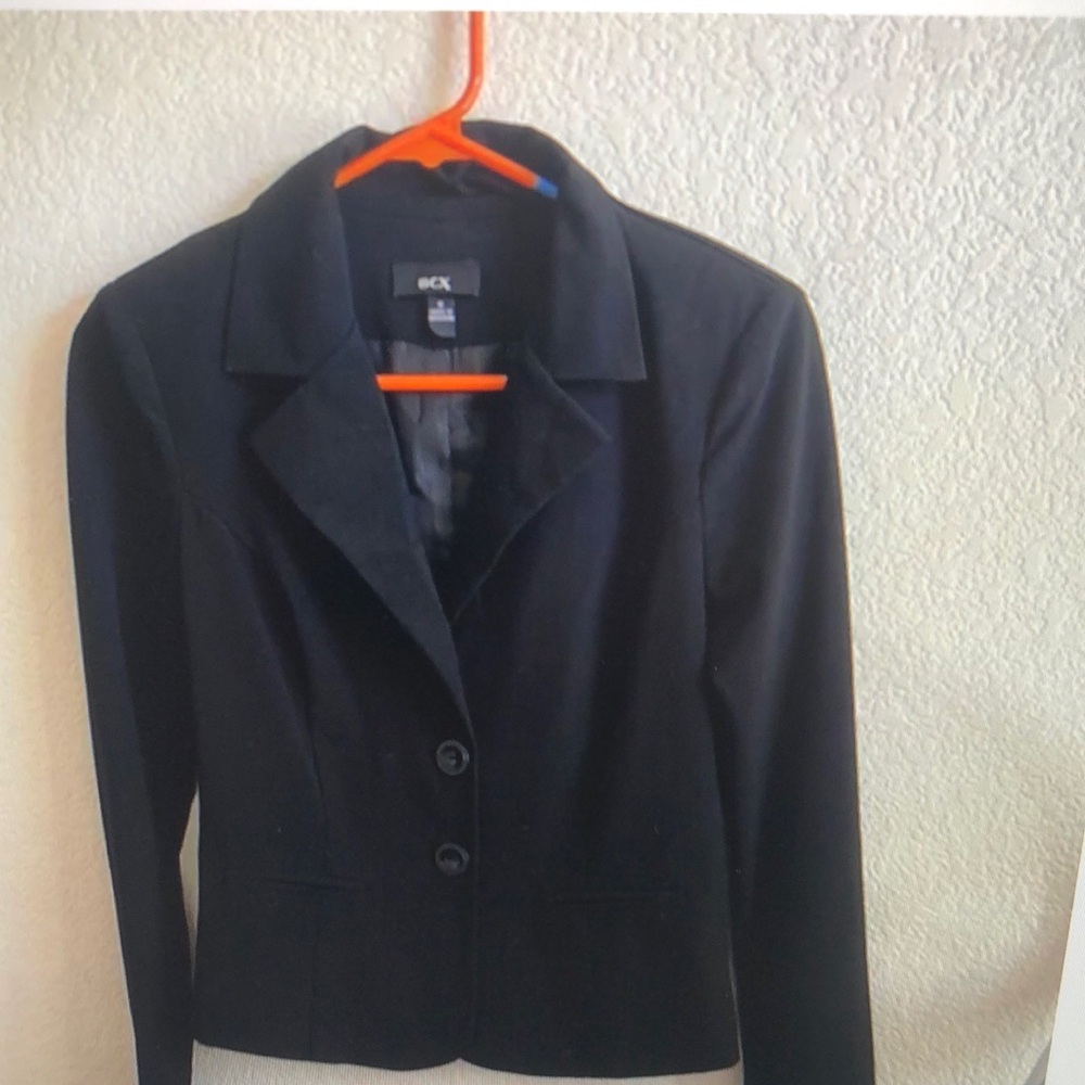 BCX Black Blazer Structured Formal Jacket